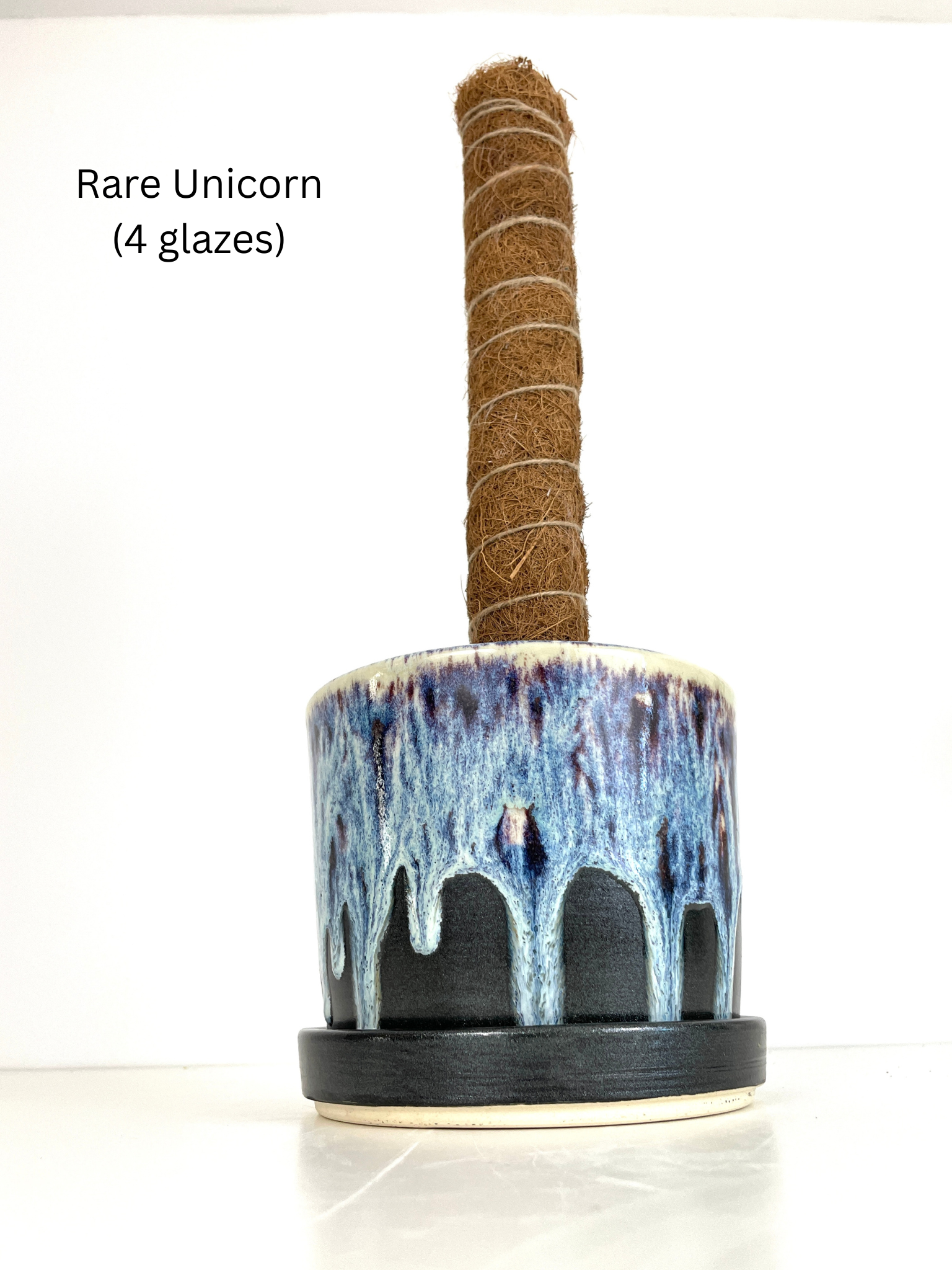 8" Pole Dancing Planter Drippy/Sparkly Glazes PRE-ORDER