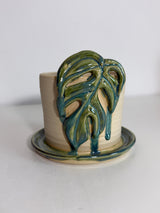 4" Raphidophora Tetrasperma Planter Sexy Mermaid Glaze