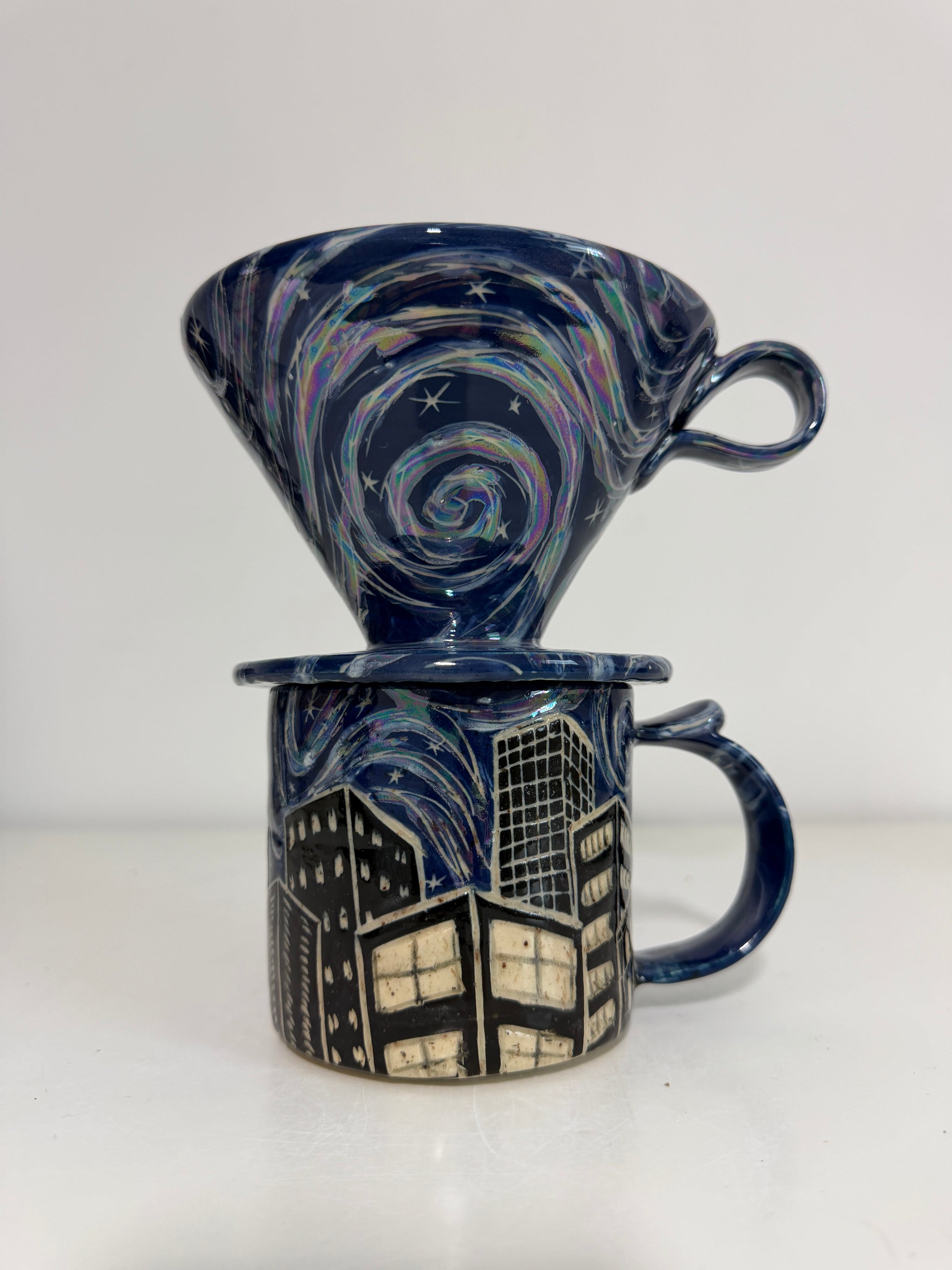 Collab Starry Night Cityscape Pour Over Set Pre-order