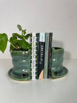 6" Curvy Plant Shelfie Bookends in Sexy Mermaid