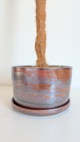 8" Pole Dancing Planter Mars Crystal Glaze