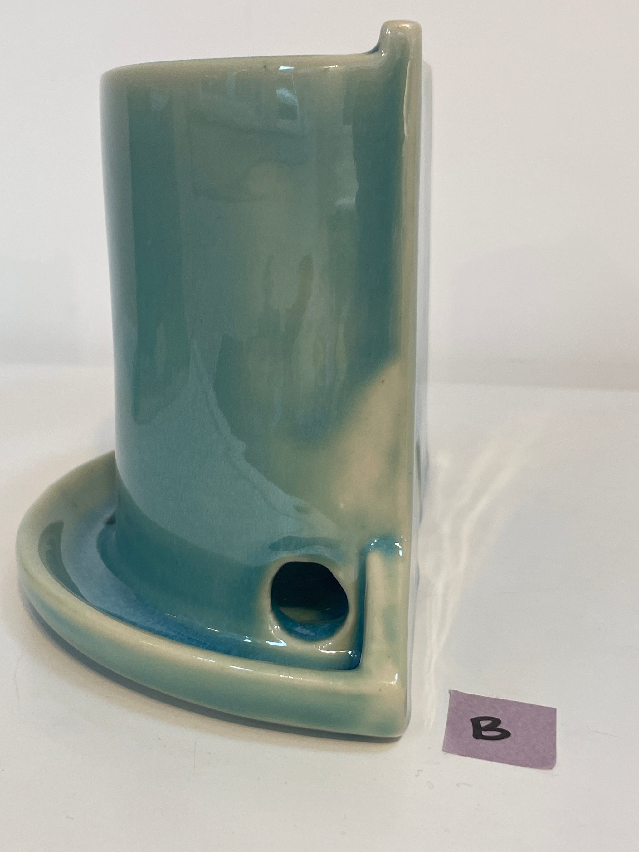 Turquoise B Plant Shelfie Bookends- (Seconds)